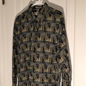 Jhane Barnes Men's Long sleeve Shirt size L Cotton